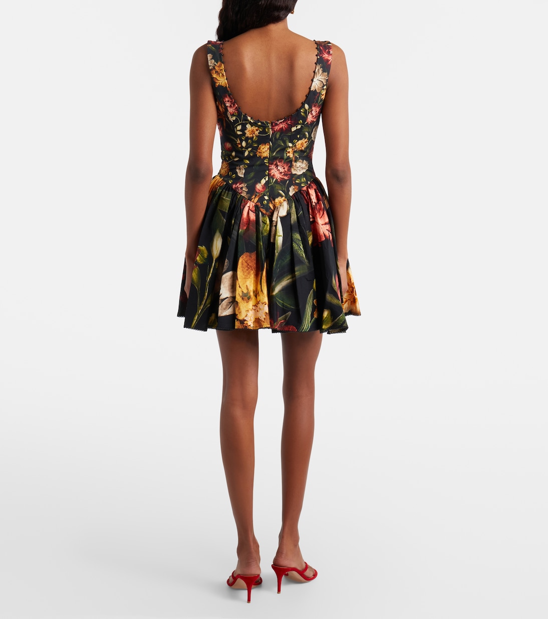 Pluma floral cotton minidress | Agua by Agua Bendita