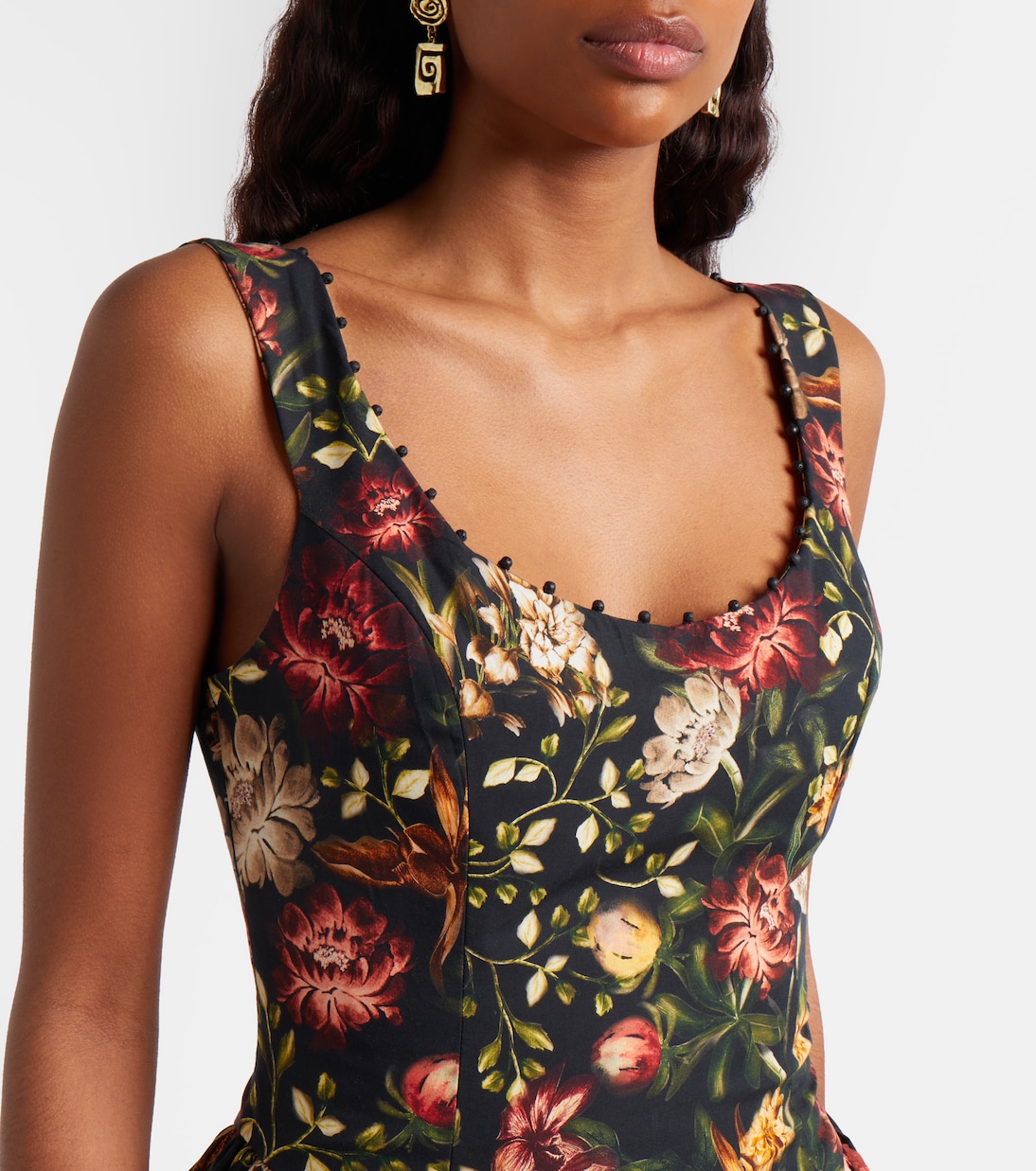 Pluma floral cotton minidress | Agua by Agua Bendita