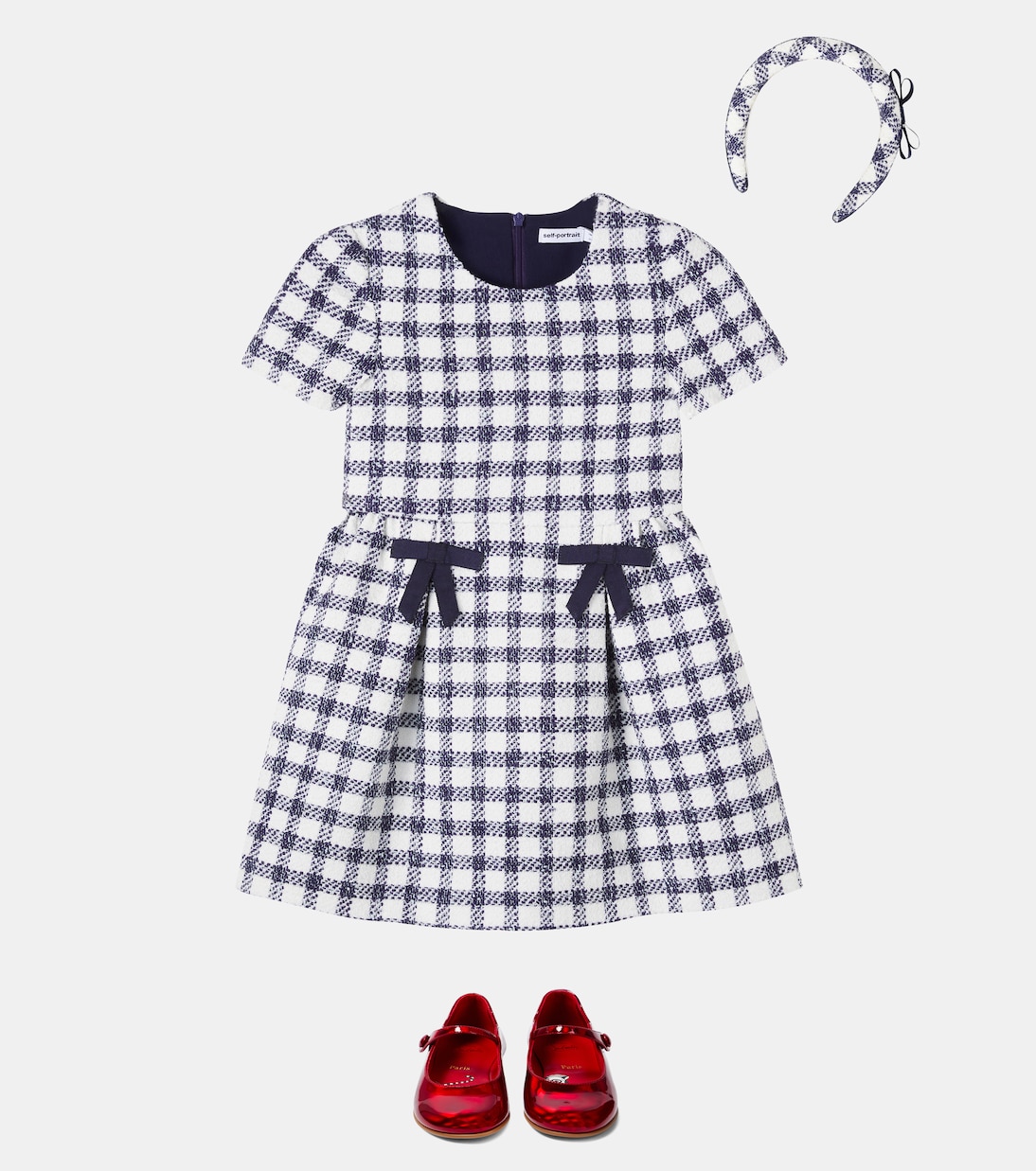 Kleid aus Bouclé | Self-Portrait Kids