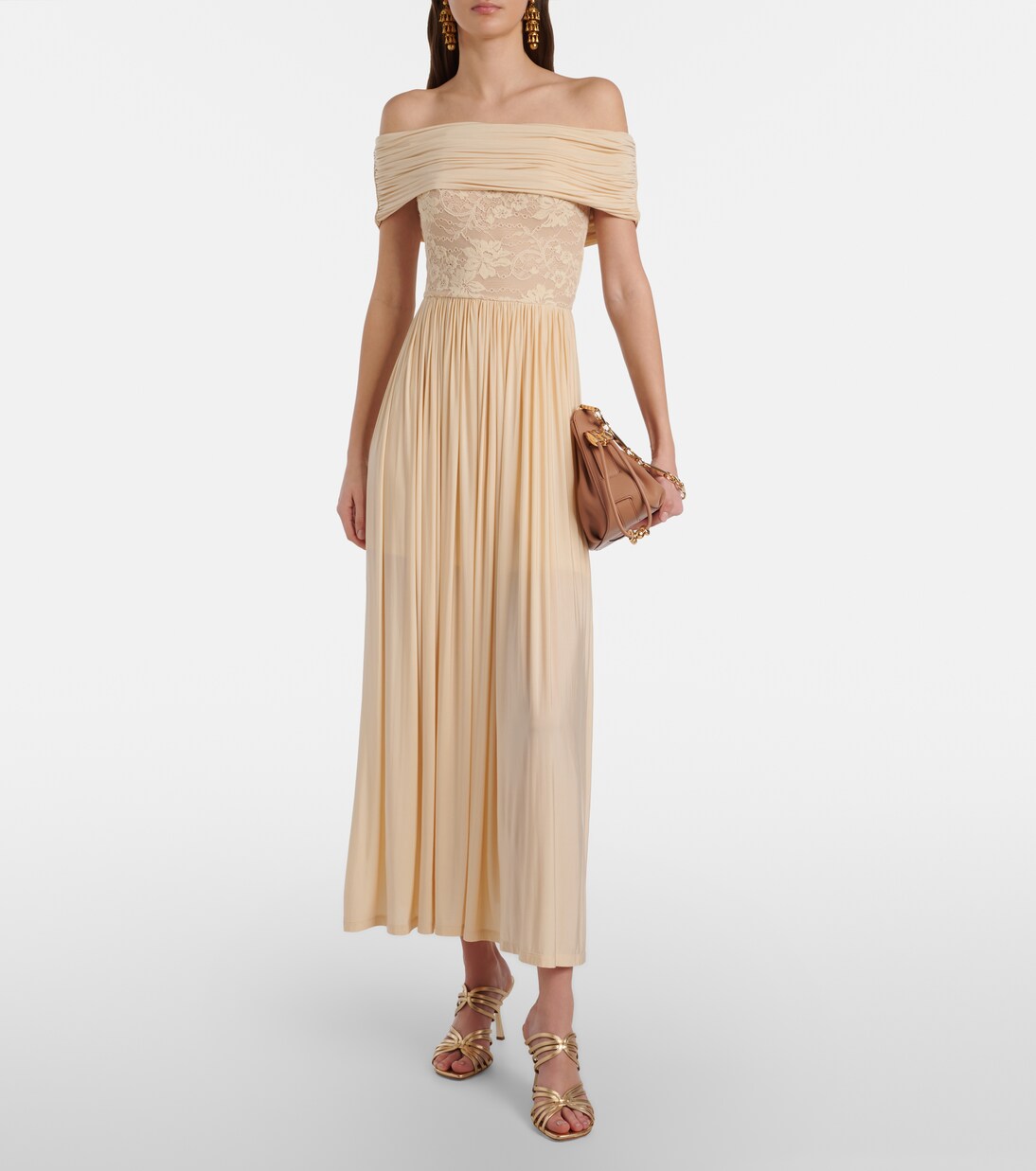 Rebellion off-shoulder jersey maxi dress | Zimmermann