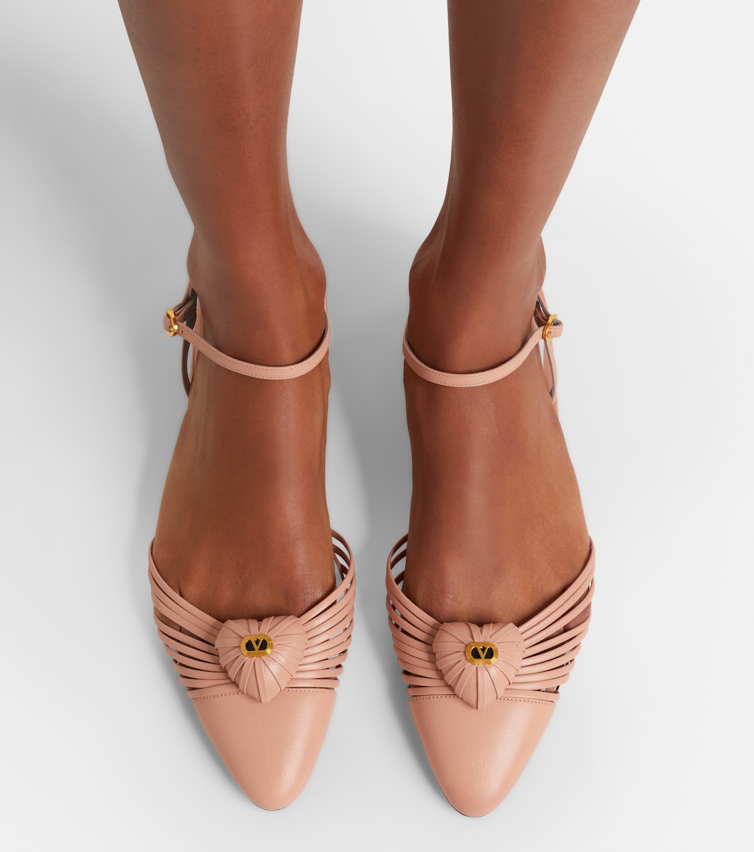 Zapatos planos Royal de piel con VLogo | Valentino Garavani