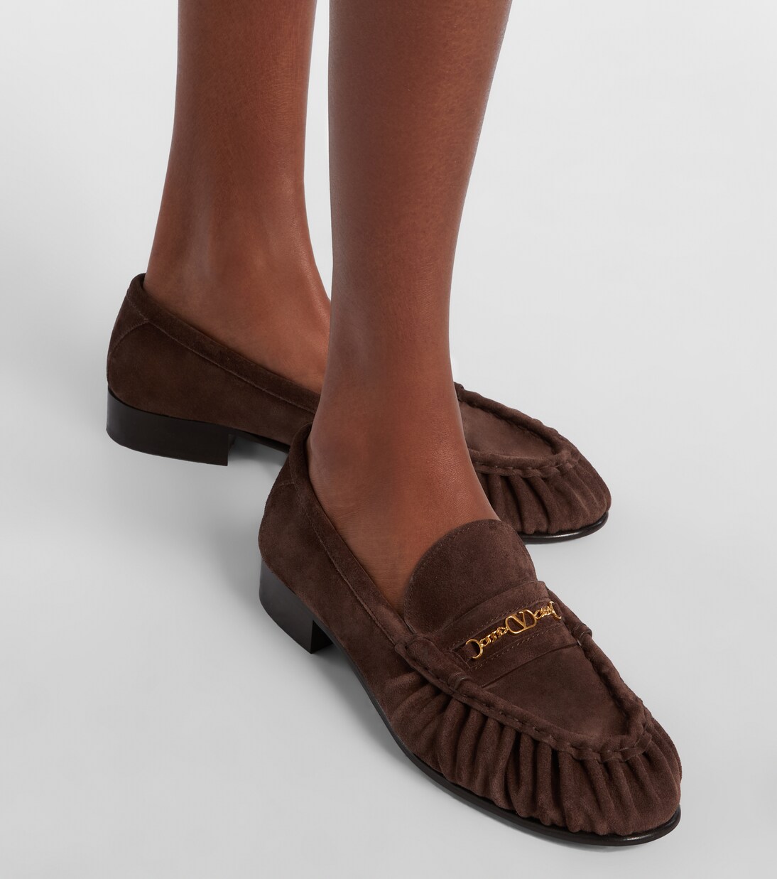 VLogo suede loafers | Valentino Garavani