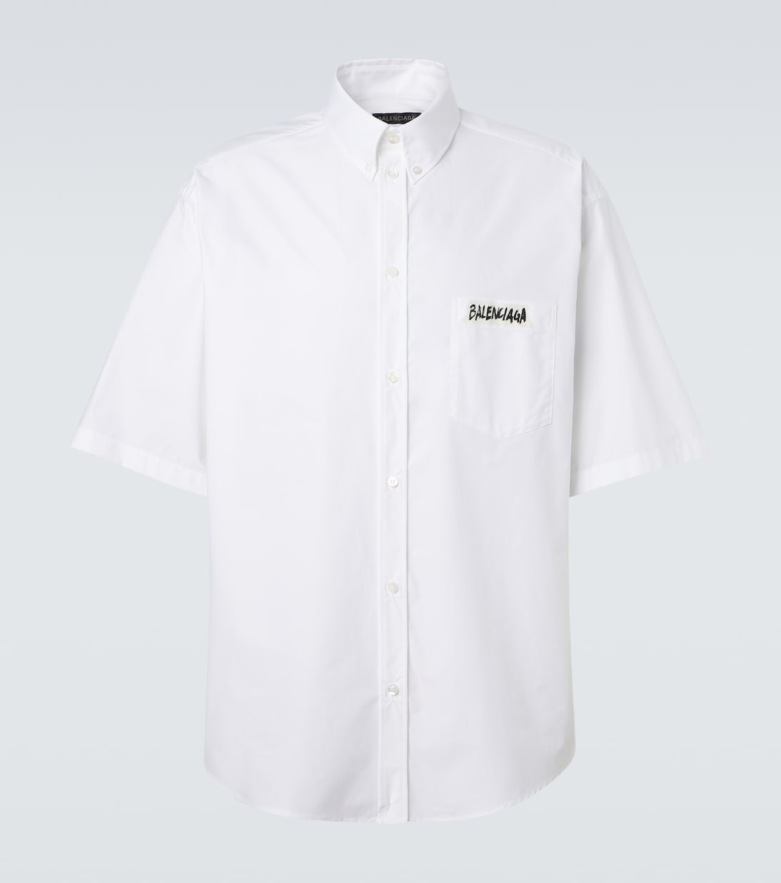 Camisa Masking Tape de popelín de algodón | Balenciaga