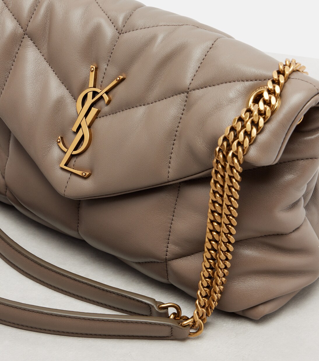 Puffer Small quilted leather shoulder bag | Saint Laurent