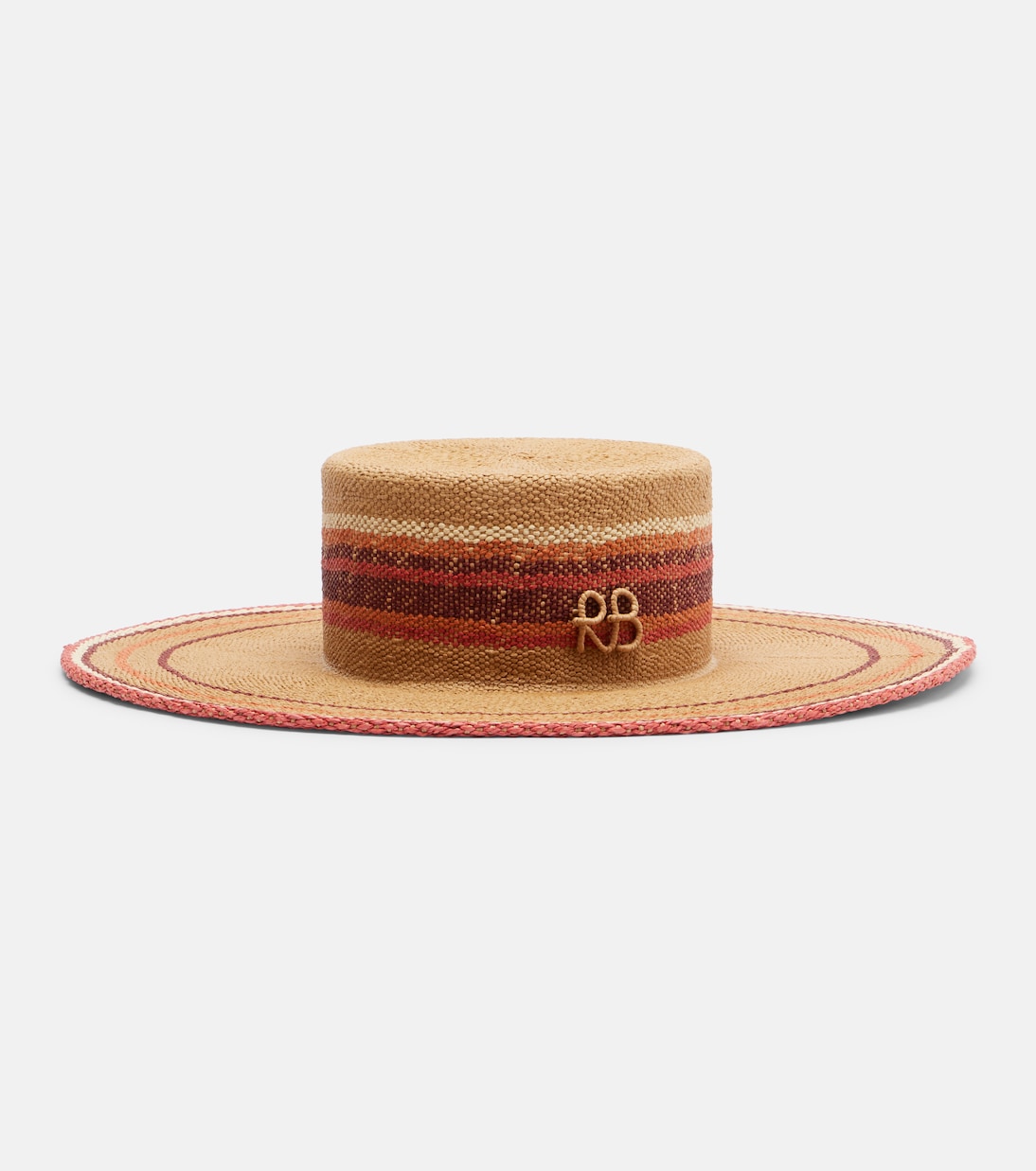 Logo striped straw hat | Ruslan Baginskiy