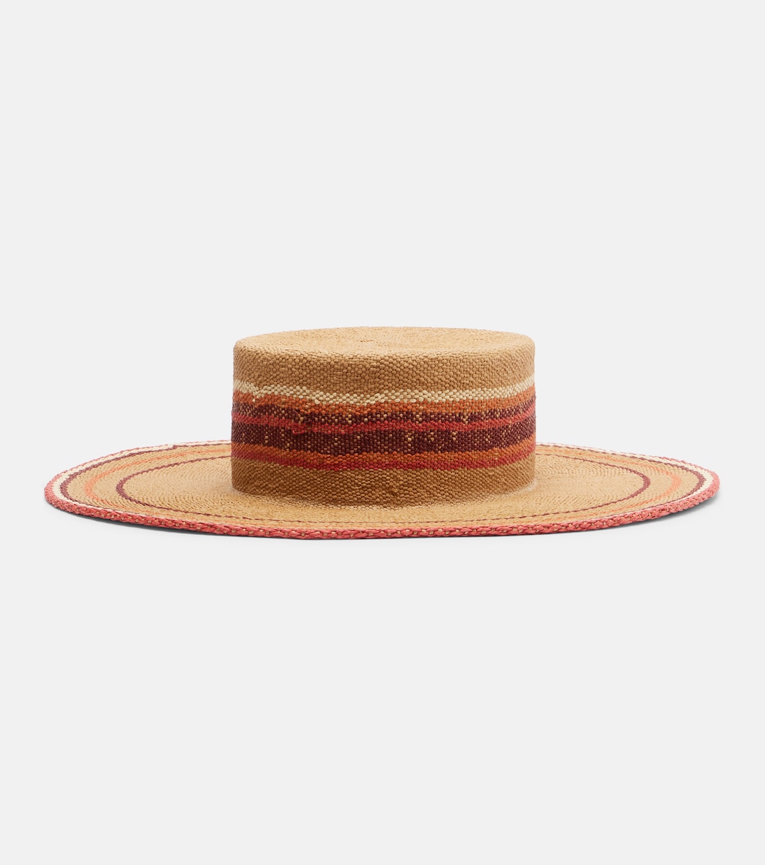 Logo striped straw hat | Ruslan Baginskiy