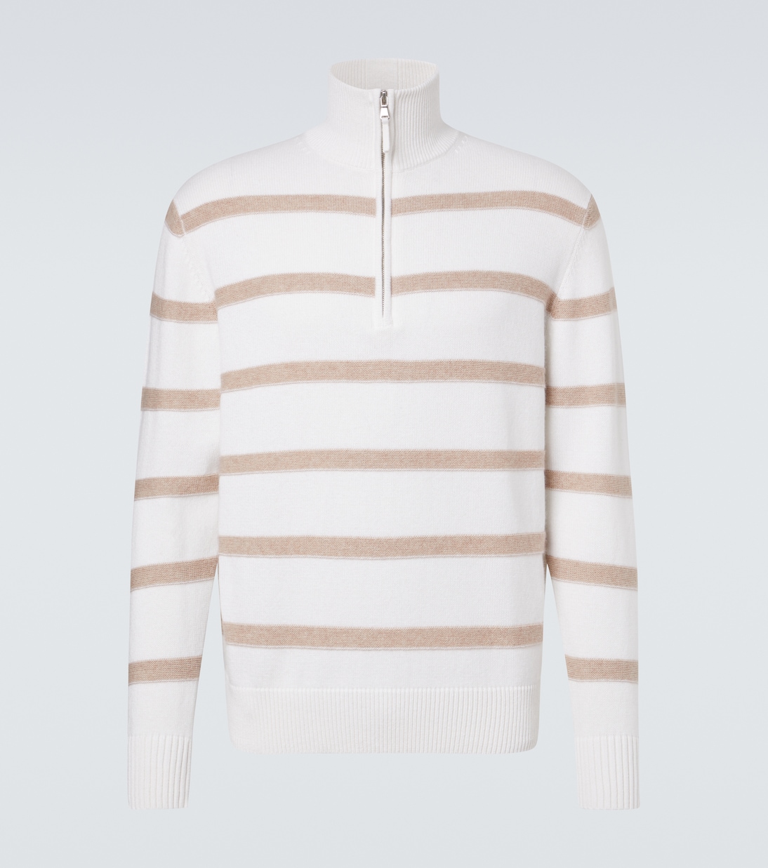 Striped cotton and cashmere sweater | Allude