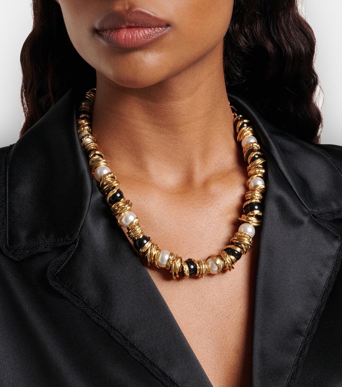 Loulou embellished necklace | Saint Laurent