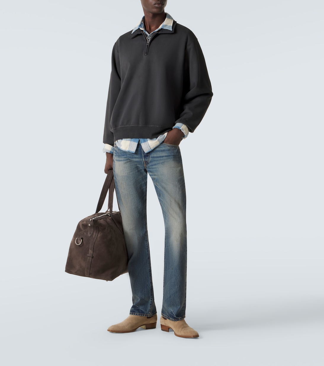 Cotton half-zip sweatshirt | RRL