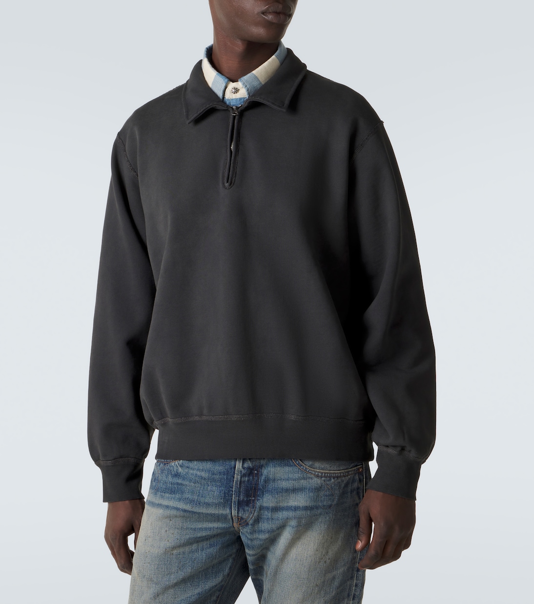 Cotton half-zip sweatshirt | RRL
