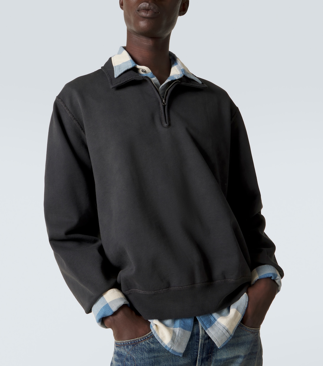 Cotton half-zip sweatshirt | RRL