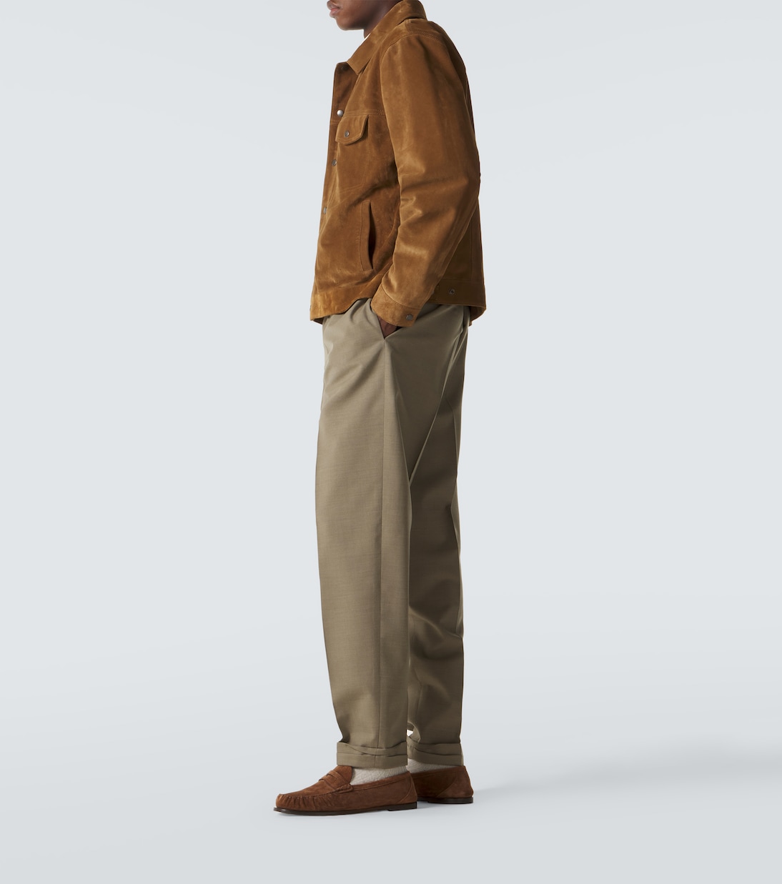 Suede blouson jacket | Saint Laurent