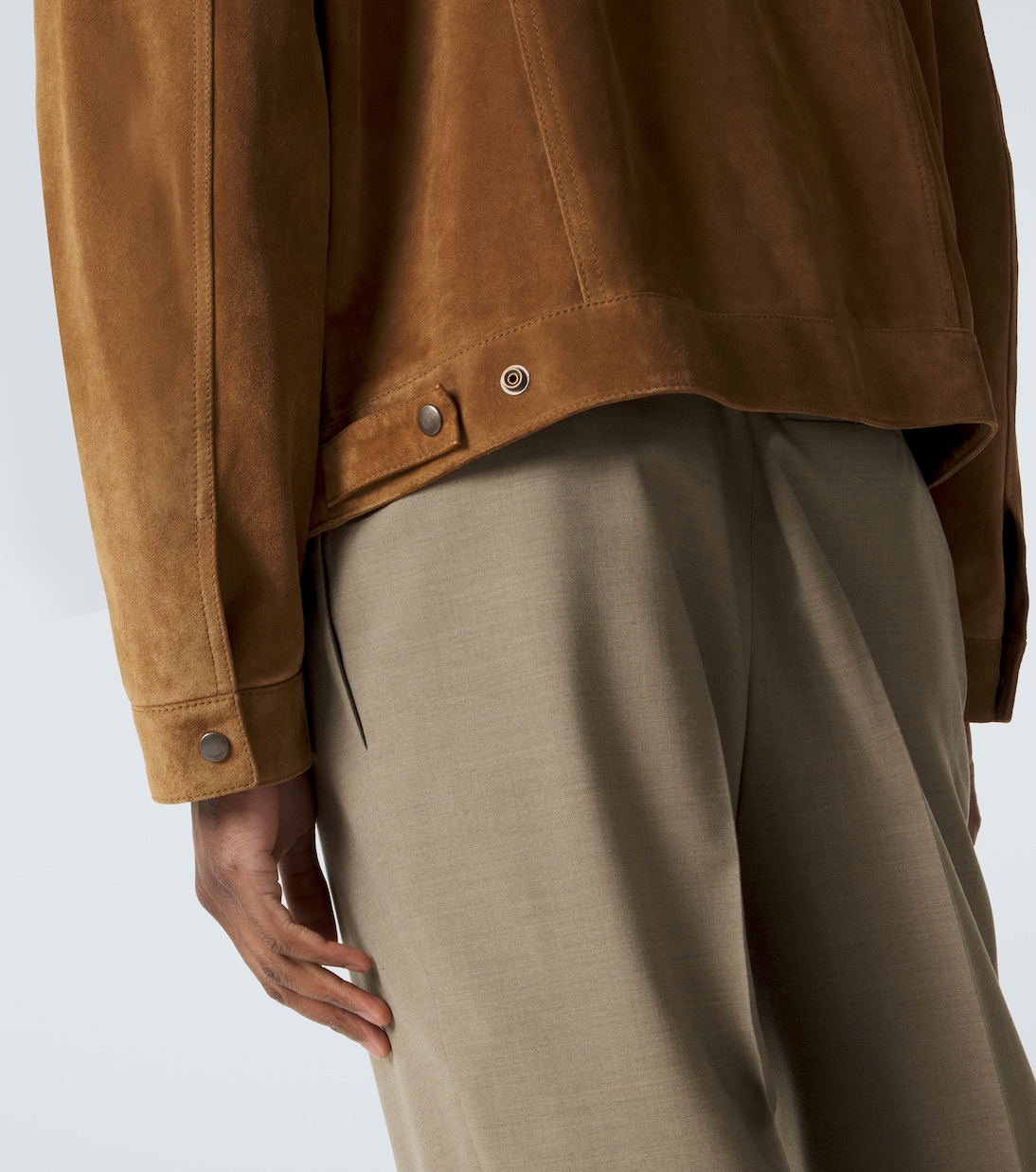 Suede blouson jacket | Saint Laurent