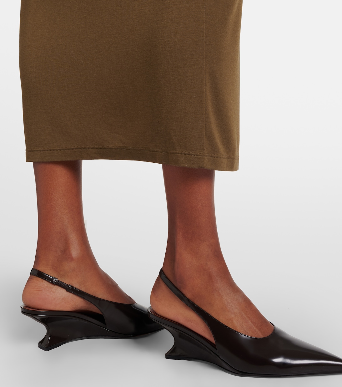 Nina leather slingback pumps | Paris Texas