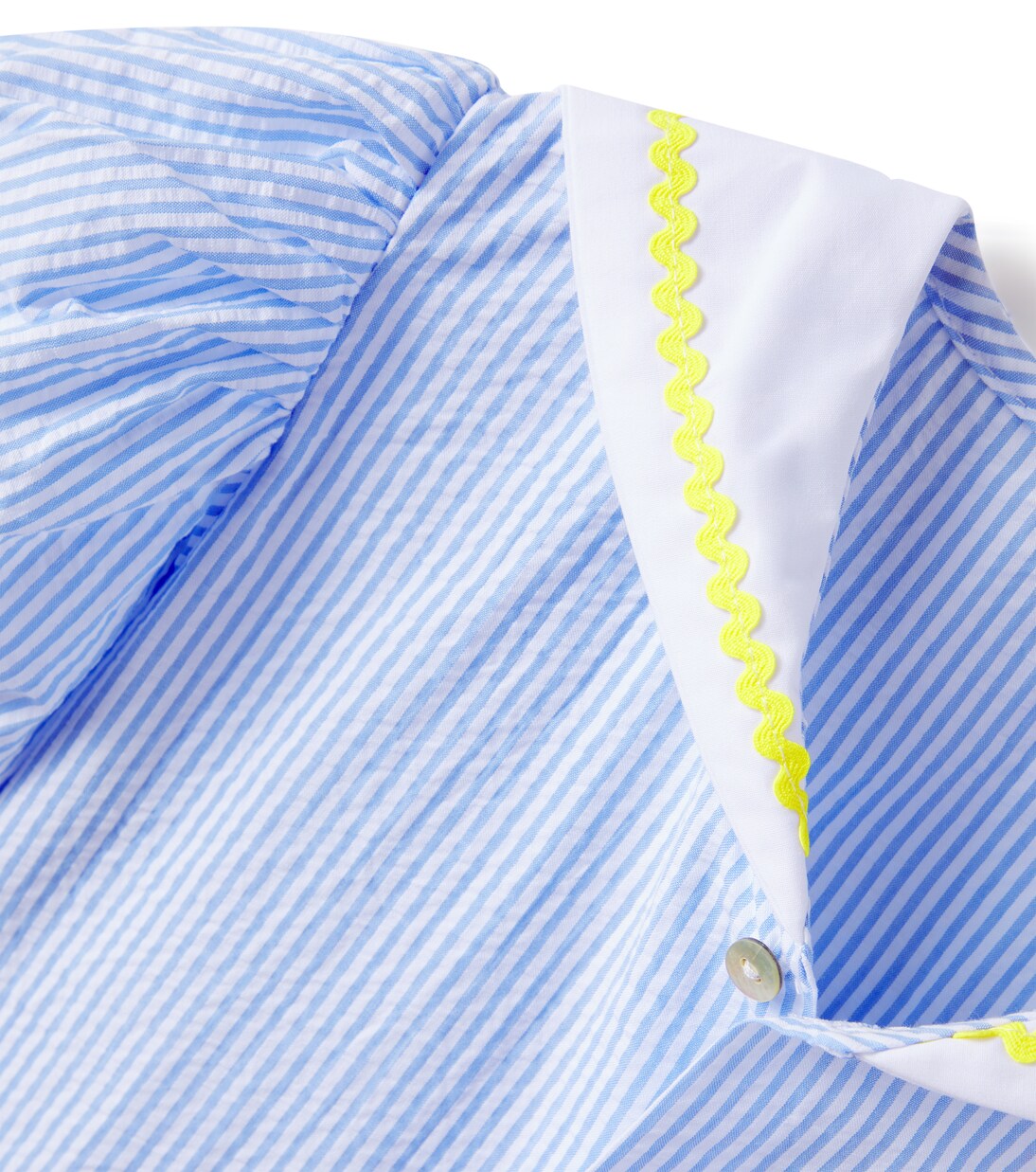 Georgina pinstriped cotton blouse | La Coqueta