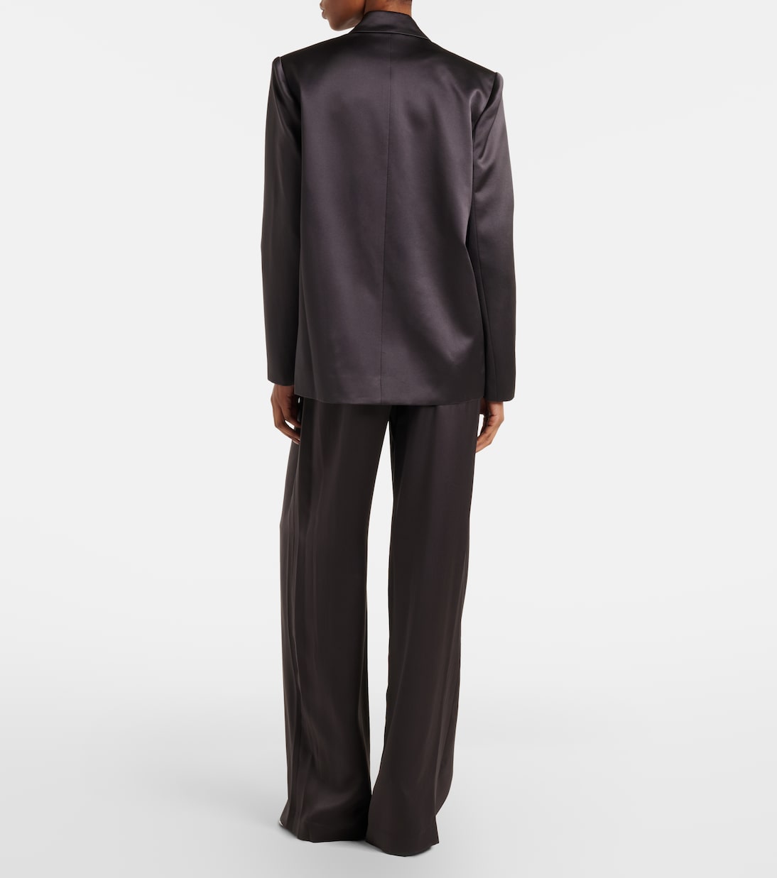 بنطلون واسع من الحرير الساتان | The Sei