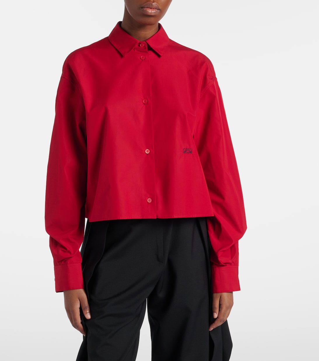 Cropped cotton shirt  | Loewe