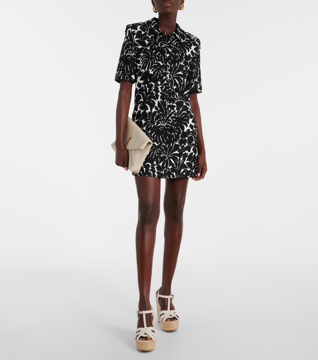 Alpargatas con cuña Tribute de piel | Saint Laurent