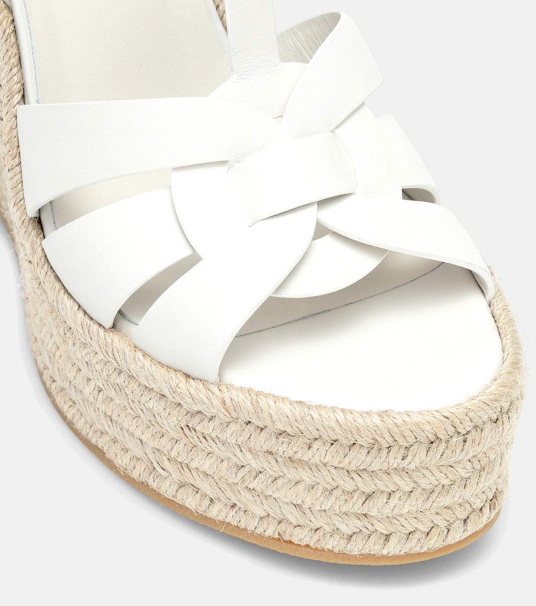 Alpargatas con cuña Tribute de piel | Saint Laurent