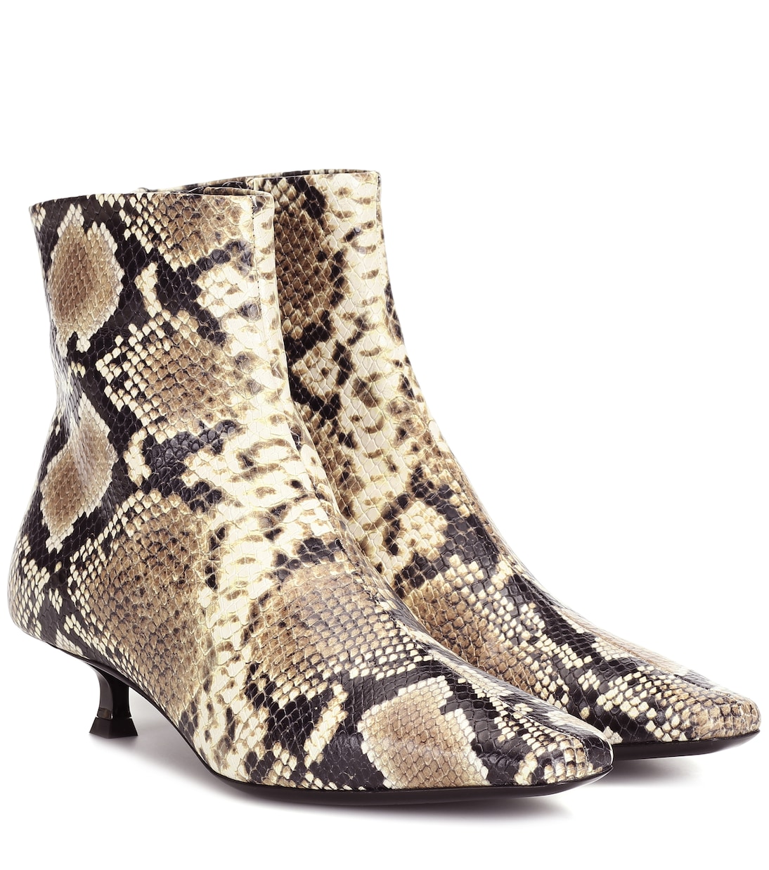 Laura snake-effect leather ankle boots | By Far