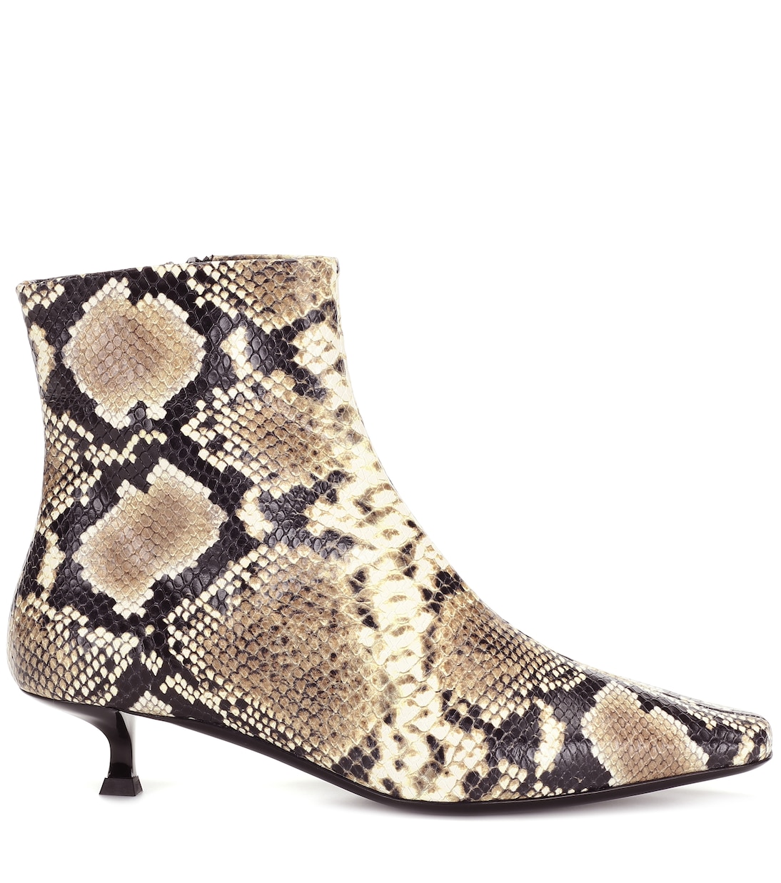 Laura snake-effect leather ankle boots | By Far