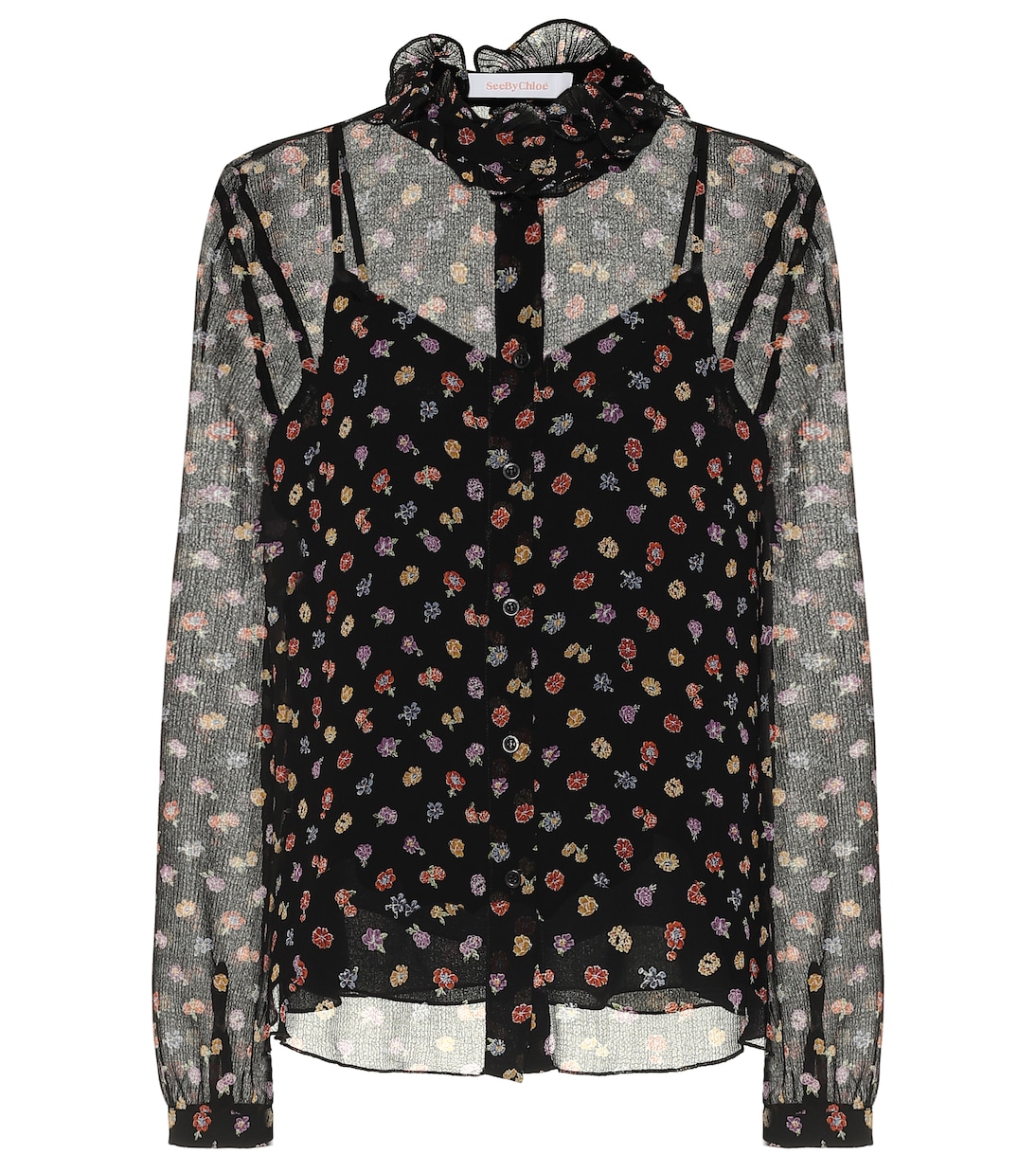 Bedruckte Bluse aus Chiffon | See By Chloé