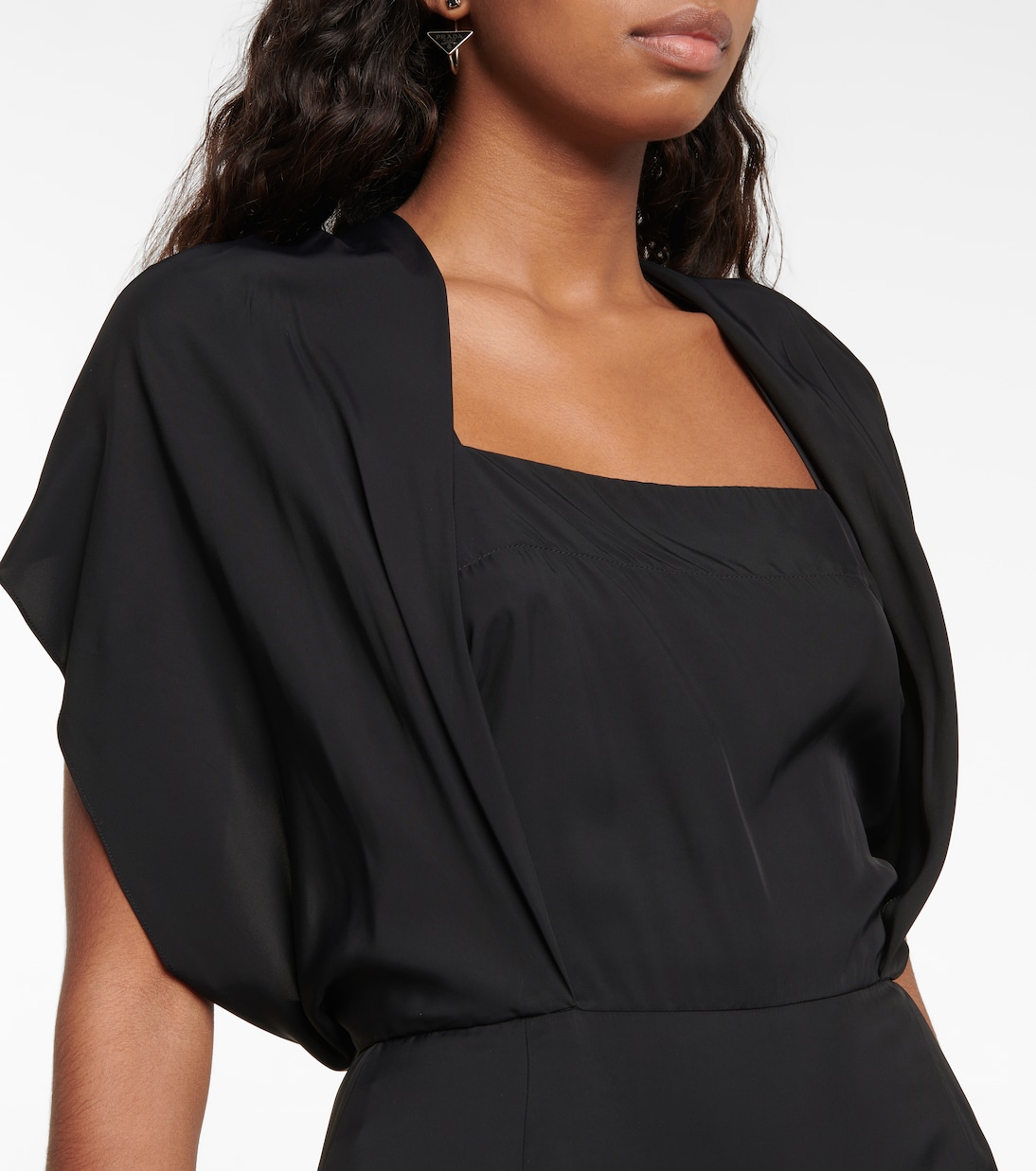 Midikleid aus Twill | Prada