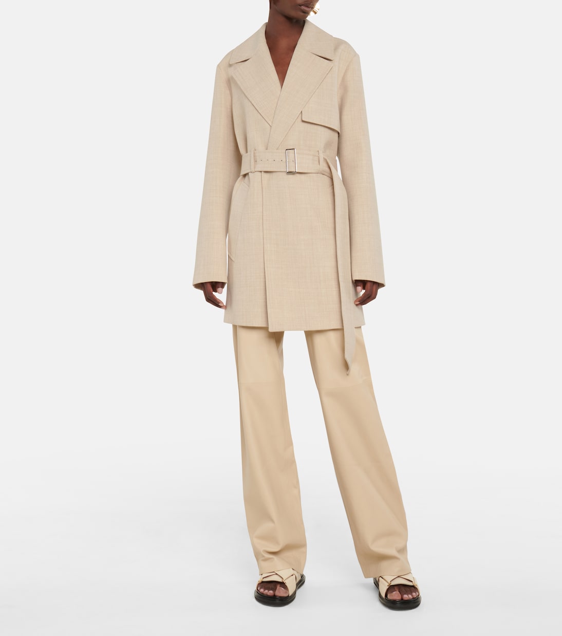 Chasy belted wool twill jacket | Joseph