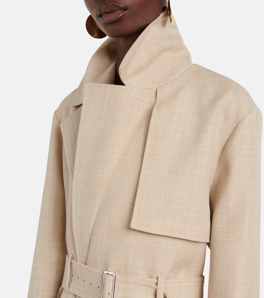 Chasy belted wool twill jacket | Joseph