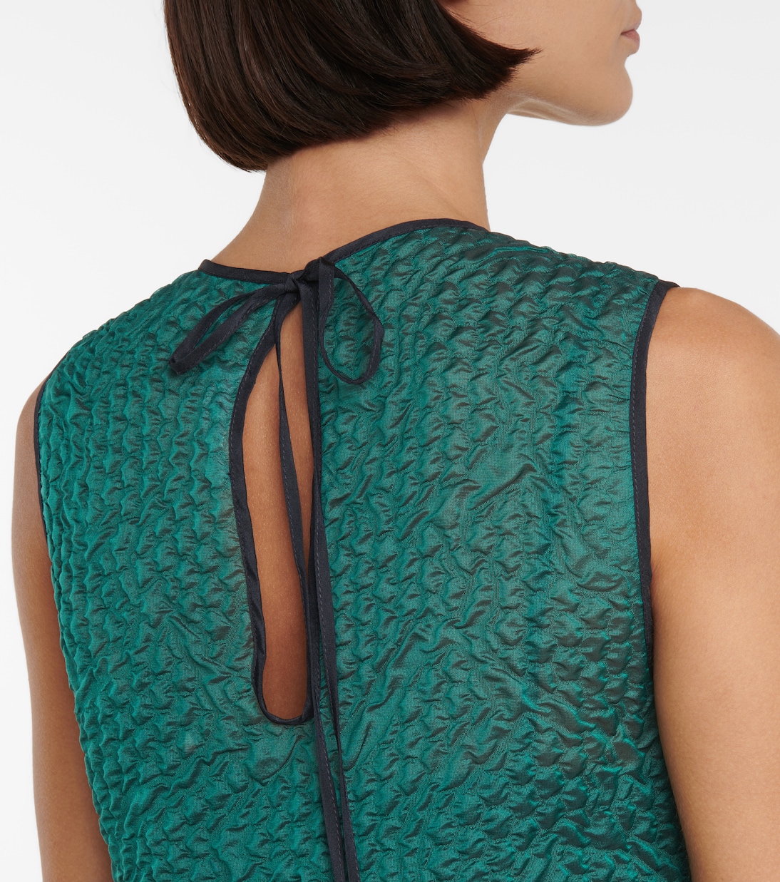 Silk-blend cloqué minidress | Victoria Victoria Beckham