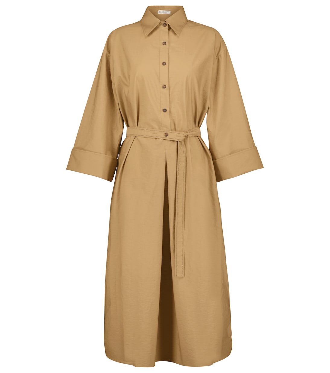 Robe chemise en coton mélangé | Brunello Cucinelli