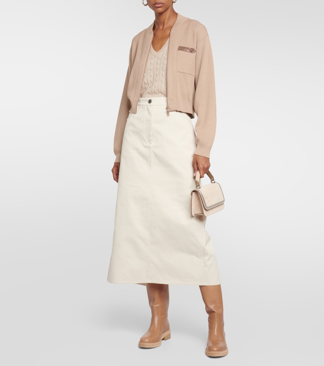 Botas de montar de piel | Brunello Cucinelli