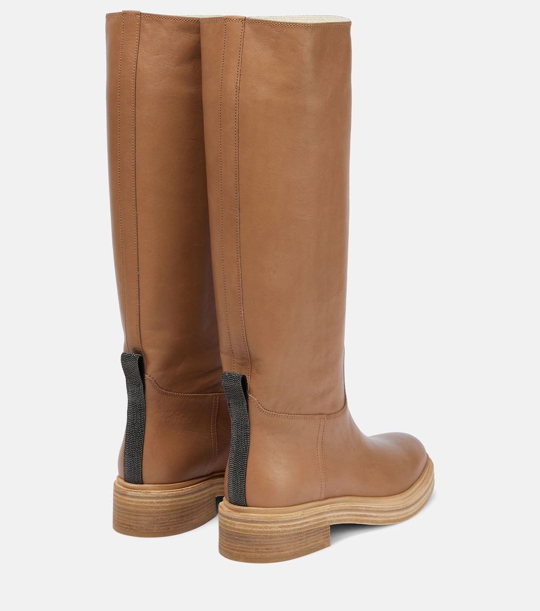 Botas de montar de piel | Brunello Cucinelli