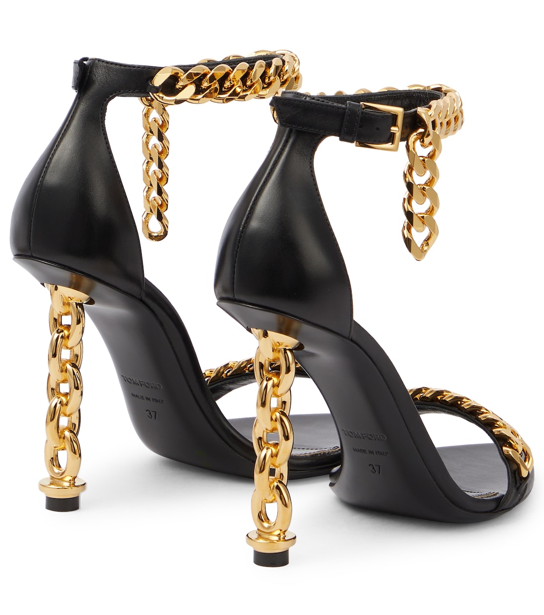 Sandali in pelle con catena | Tom Ford