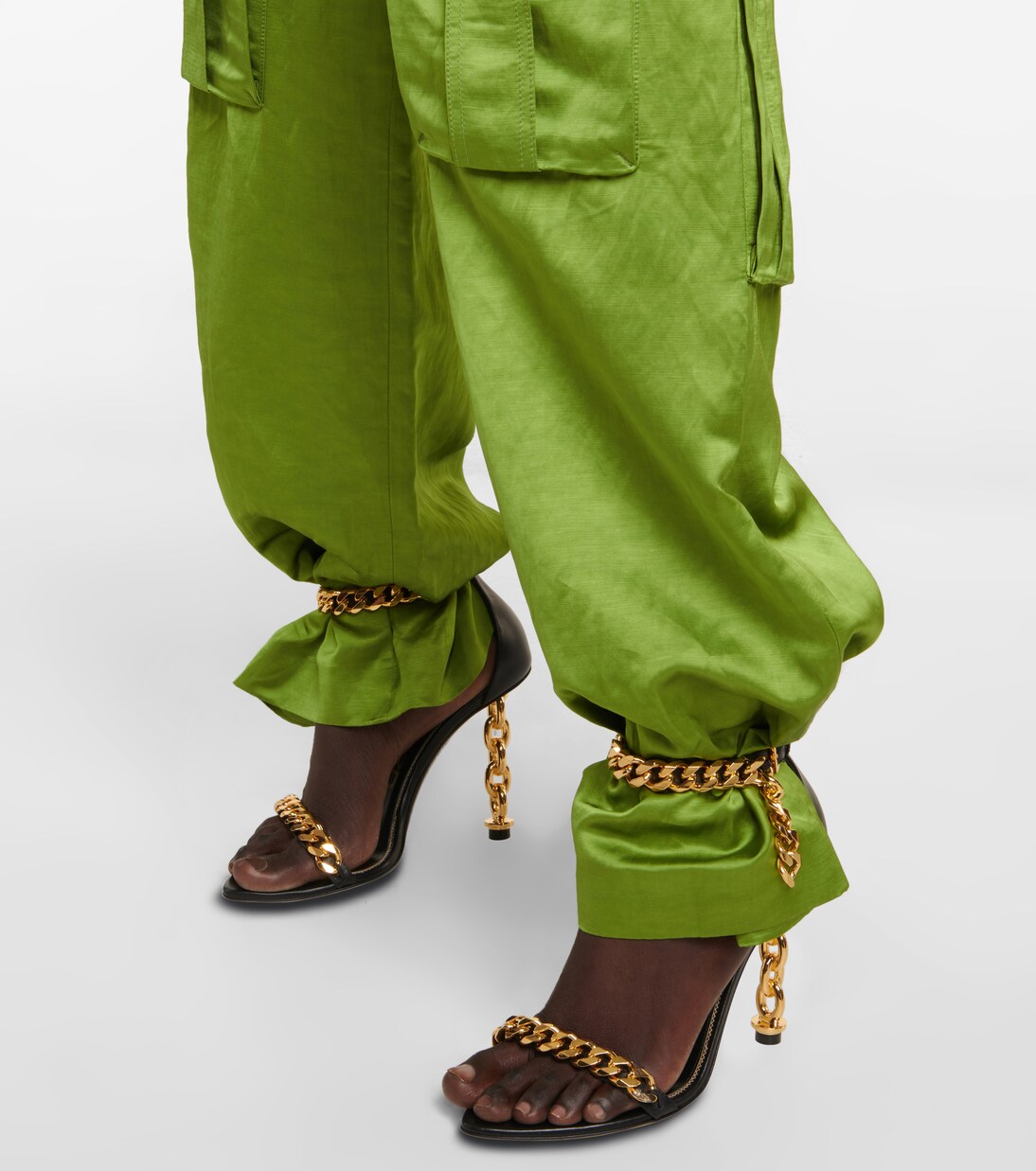 Sandali in pelle con catena | Tom Ford