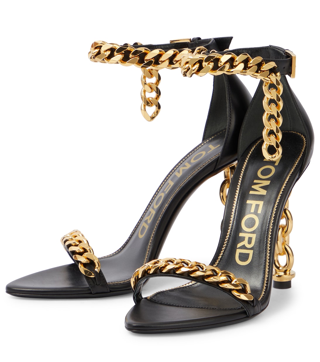Sandali in pelle con catena | Tom Ford