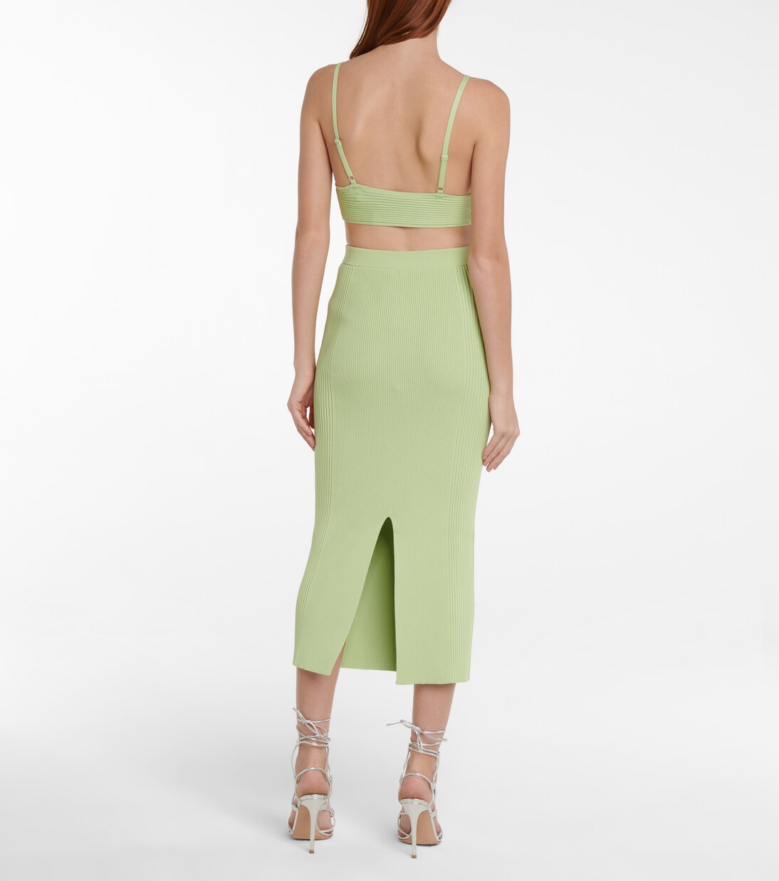 Falda midi Brooklyn de canalé | Simkhai