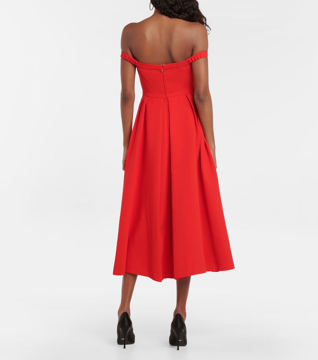 Embellished off-shoulder midi dress | Self-Portrait