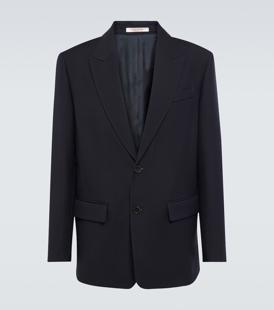 Single-breasted wool and silk blazer | Valentino