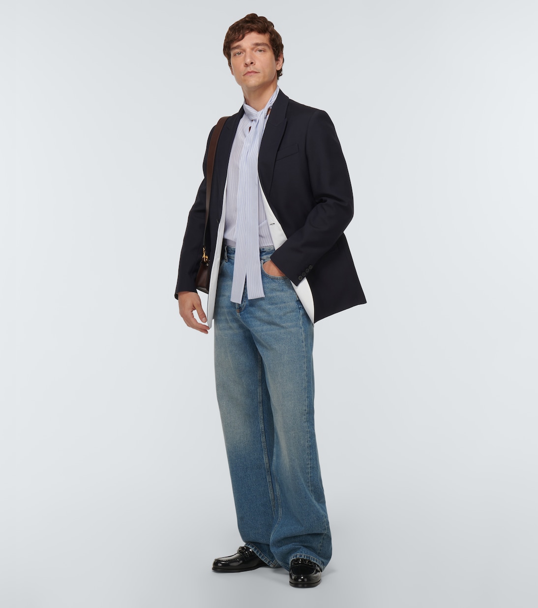 Single-breasted wool and silk blazer | Valentino