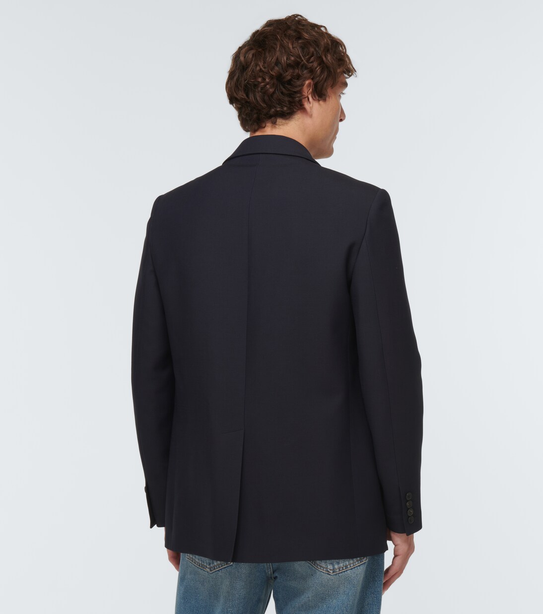 Single-breasted wool and silk blazer | Valentino