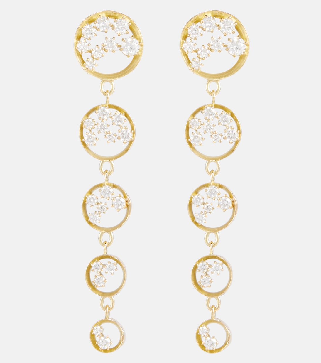 Boucles d'oreilles Margot en or 18 ct et diamants | Jade Trau