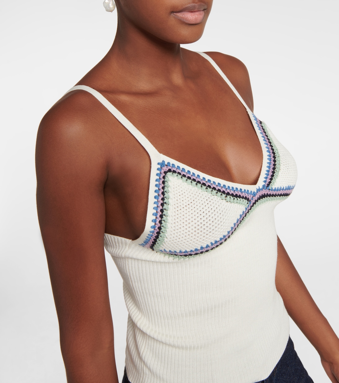 Besticktes Top aus Wolle | Chloé