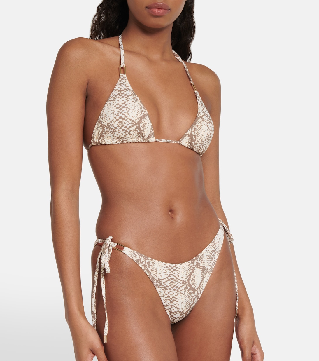 Cancun snake-print bikini bottms | Melissa Odabash