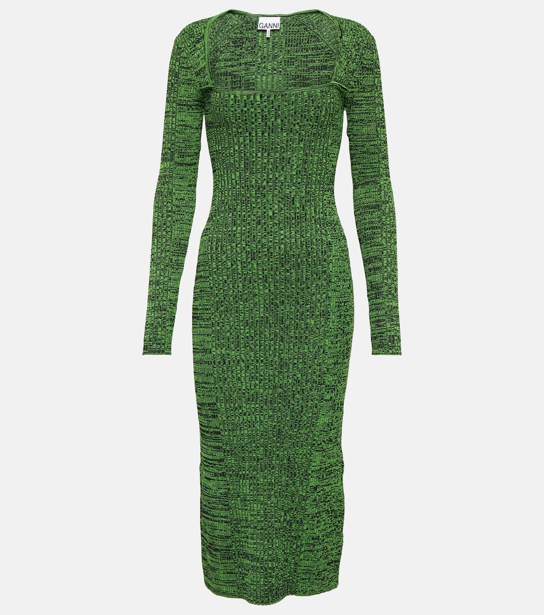 Midikleid aus Rippstrick | Ganni