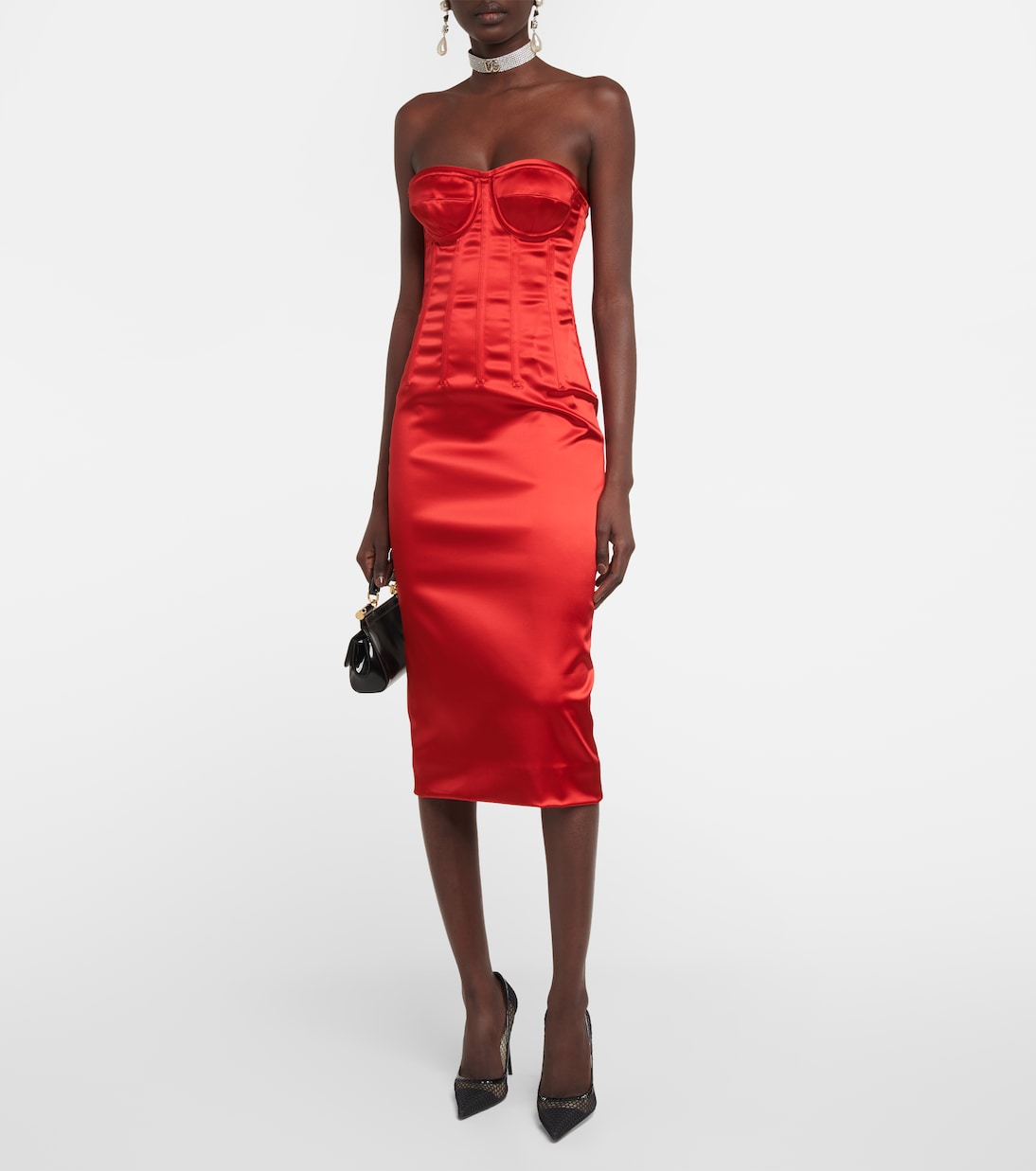 Pumps aus Leder mit Mesh | Dolce&Gabbana