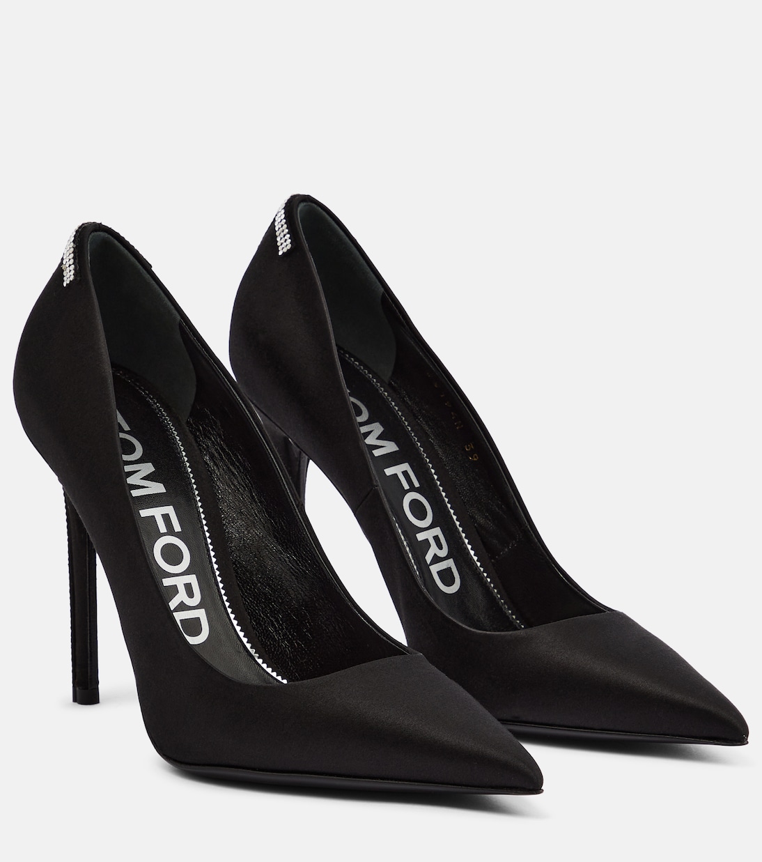 Pumps aus Satin in Schwarz Tom Ford Mytheresa
