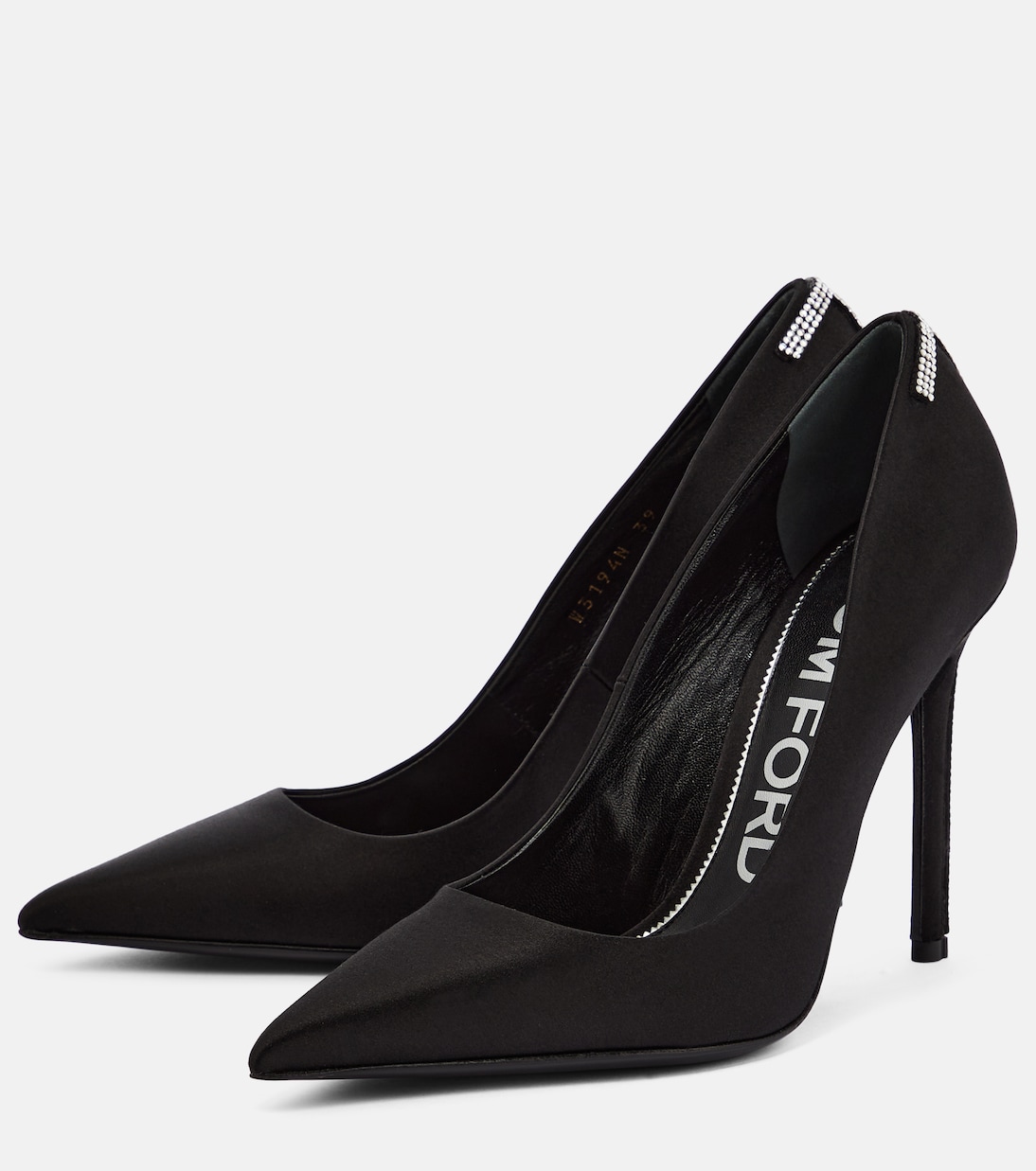Salones T de satén con cristales | Tom Ford