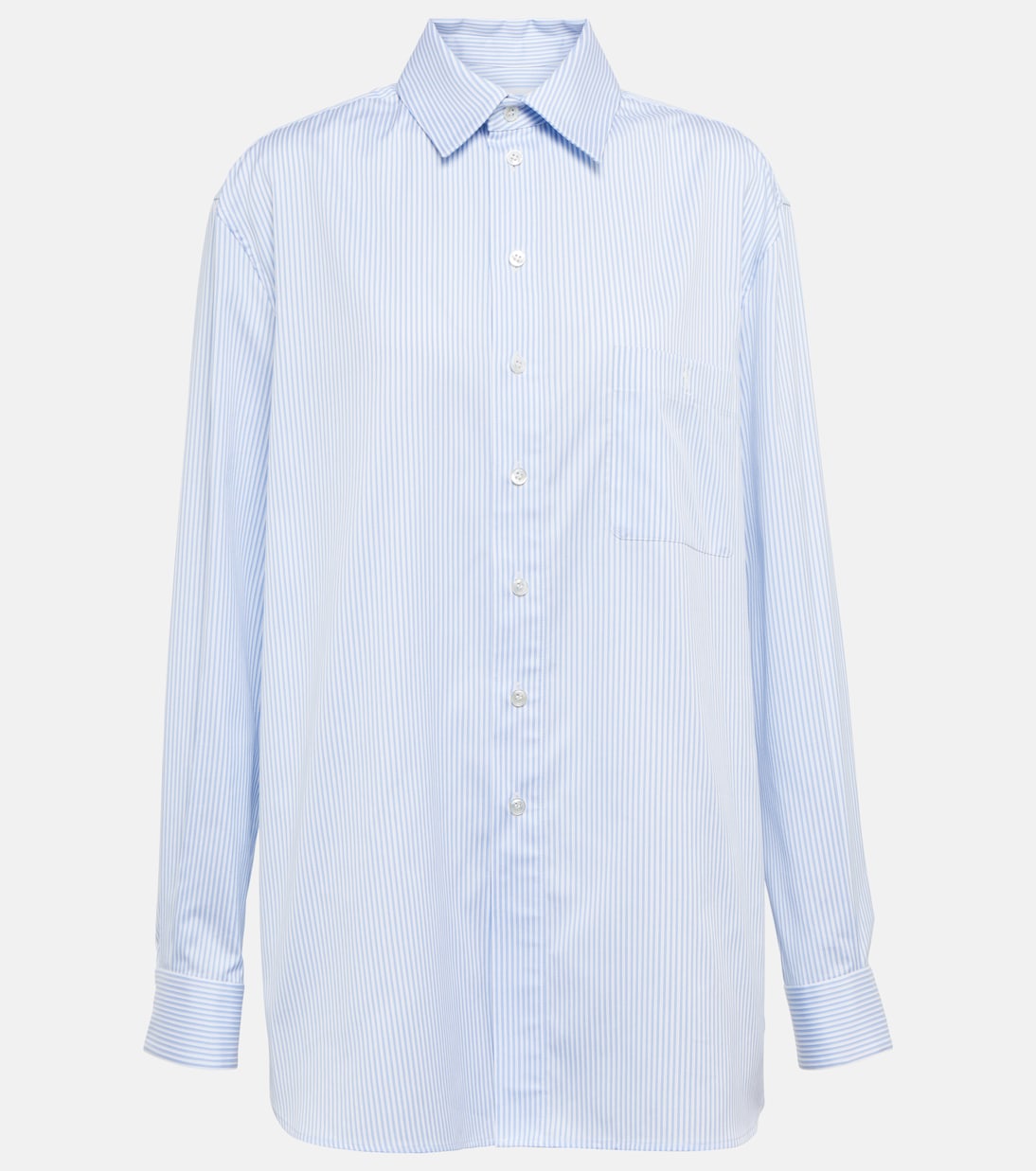 Camicia in Popeline di Cotono a Righe Saint Laurent by Cassandre per Giovani Stilisti
