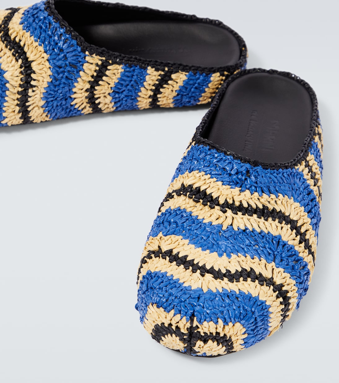 x No Vacancy Inn raffia-effect slippers | Marni